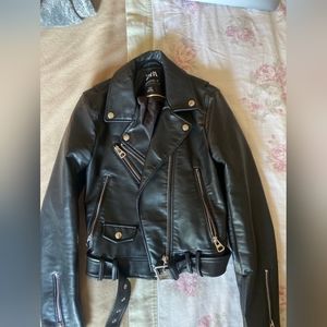 Zara leather jacket